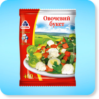 Замороженные продукты<br>ТМ «Шеф-Повар» Смесь «Овощной букет»