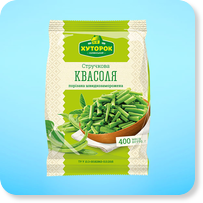 Frozen foods TM «Khutorok» Стручкова квасоля порізана