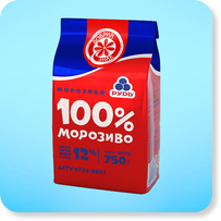 Мороженое «100% мороженое» 750 г